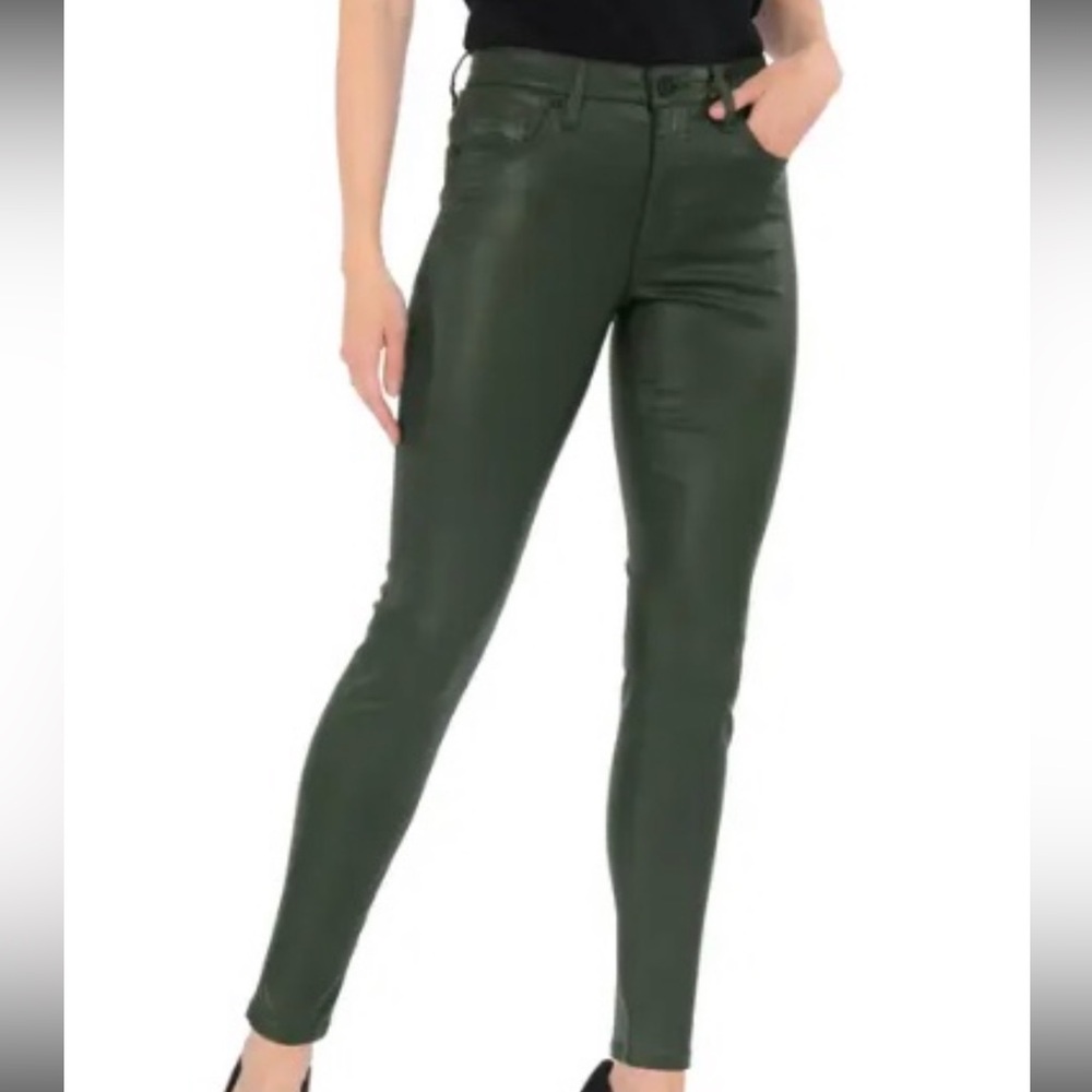 KUT from the Kloth Donna Coated High Waist Ankle Skinny Jeans